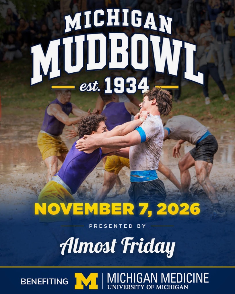 92nd Annual Michigan Mudbowl 2026 Campaign Artwork — November 7, 2026